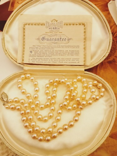 Vintage omar simulated pearls - omar,
